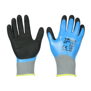 CLEARANCE Waterproof Grip Gloves - Sandy Nitrile Foam Coated Polyester