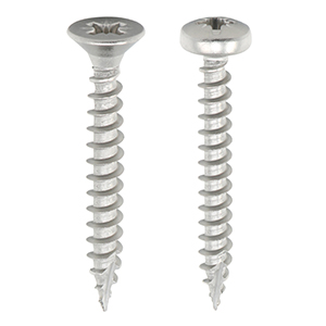 TIMco Classic Woodscrews - Stainless Steel