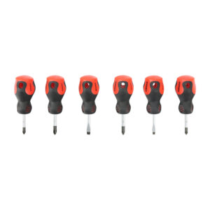 6pc Stubby Screwdriver Set