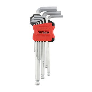 9pc Long Arm Ball End Hex Key Set