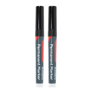 Builders Permanent Markers - Fine Tip - Black