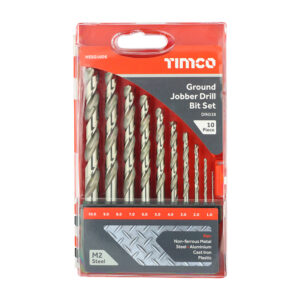10pc HSS M2 Ground Jobber Drill Bit Set