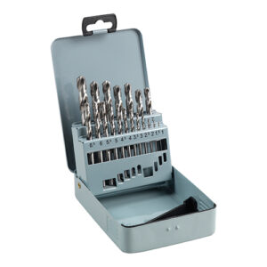 19pc HSS M2 Ground Jobber Drill Bit Tin Set