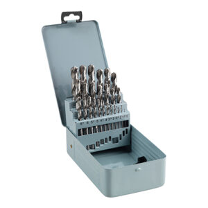 25pc HSS M2 Ground Jobber Drill Bit Tin Set