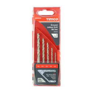 5pc HSS M2 Ground Jobber Drill Bit Set