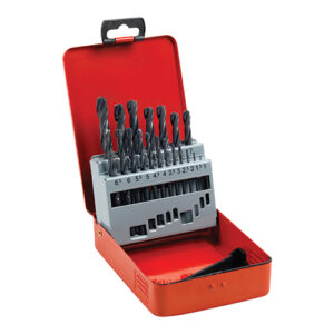19pc HSS Roll Forged Jobber Drill Bit Tin Set