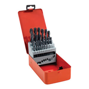 25pc HSS Roll Forged Jobber Drill Bit Tin Set