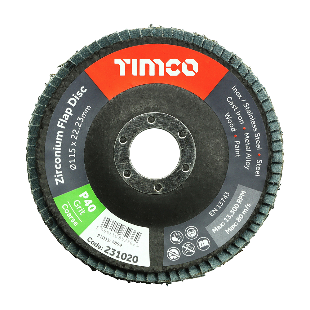 115mm Zirconium, Type 29, Flap Discs - Image 2